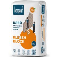 Клей для ячеистых блоков Bergauf Kleben Block 25 кг