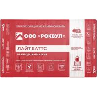 Базальтовая вата Rockwool Лайт Баттс 1000х600х100 мм 5 шт (30 кг/м3; 0,3 м3; 3 м2)