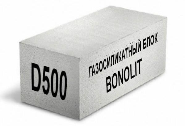 Блок Bonolit газосиликатный D500 перегородочный 600х200х250 мм