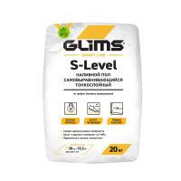 Финишная смесь наливной пол финишный Glims S-Level 20 кг
