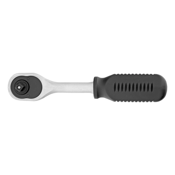 Ключ-трещотка 1/4", 45 зубьев, с быстрым сбросом, CrV, хром Сибртех