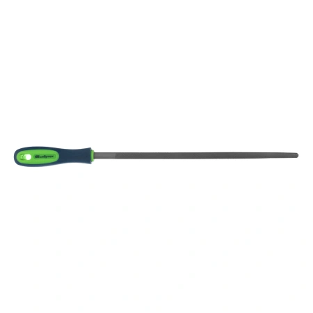 Напильник, 300 мм, круглый, двухкомпонентная рукоятка, №2 Сибртех