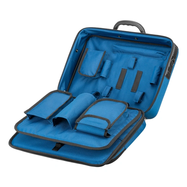Кейс монтера, 470х340х110 мм, 25 карманов, наплечный ремень Сибртех